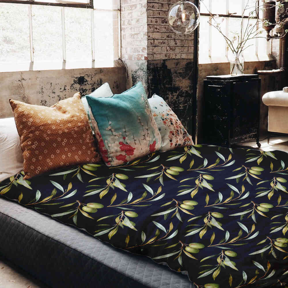 Original Therapiedecke - Baumwoll Bettwäsche Set mit Oliven