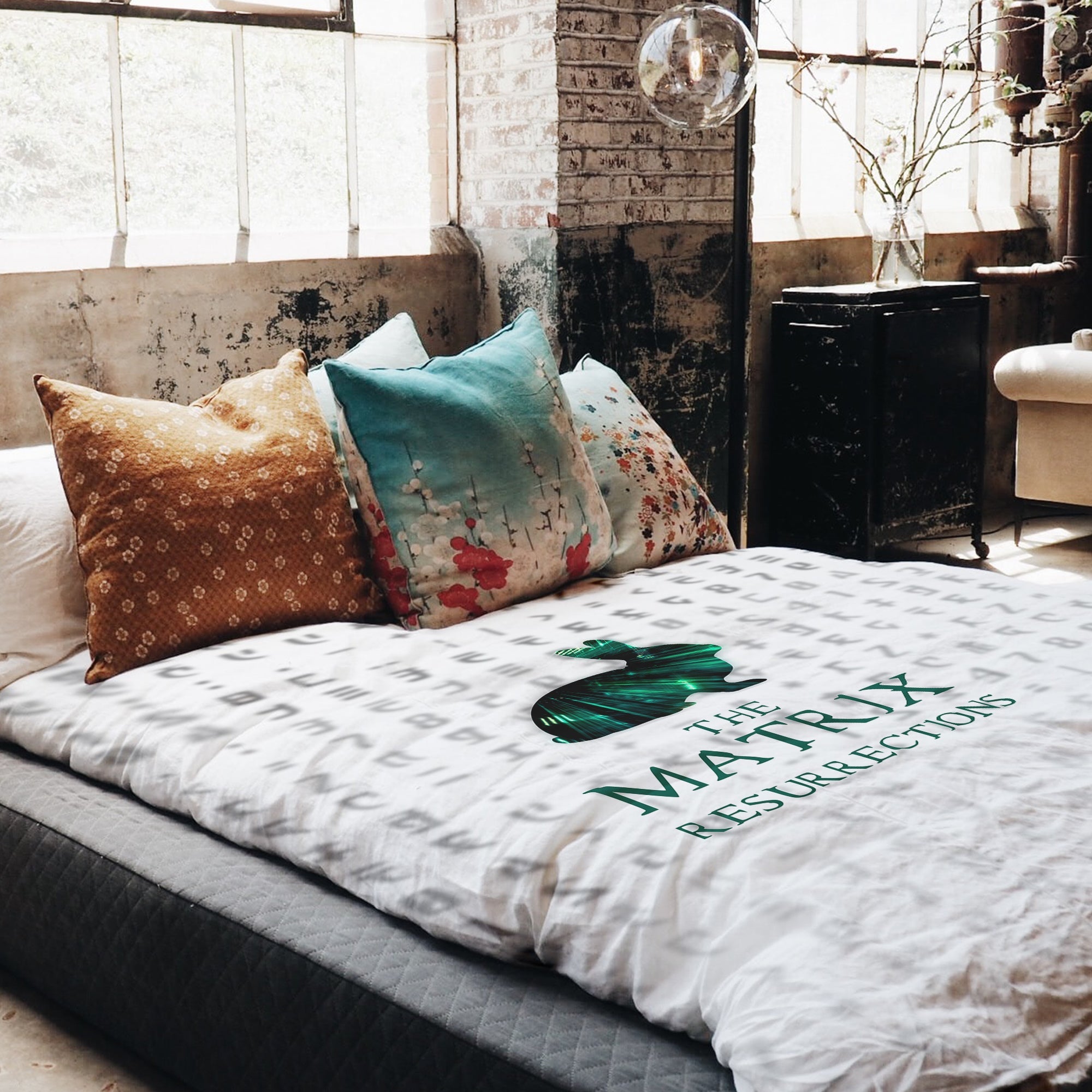 Original Therapiedecke - Baumwollbezug Weiß Matrix