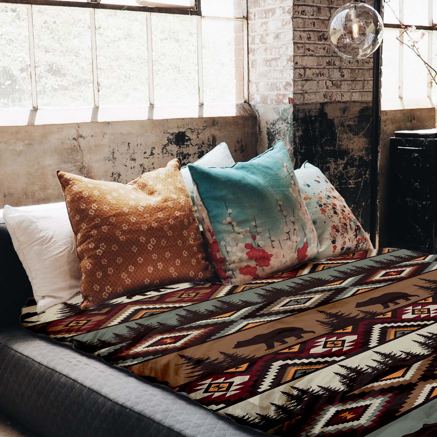 Original Therapiedecke - Baumwoll Bettwäsche Set Braun Norwegen