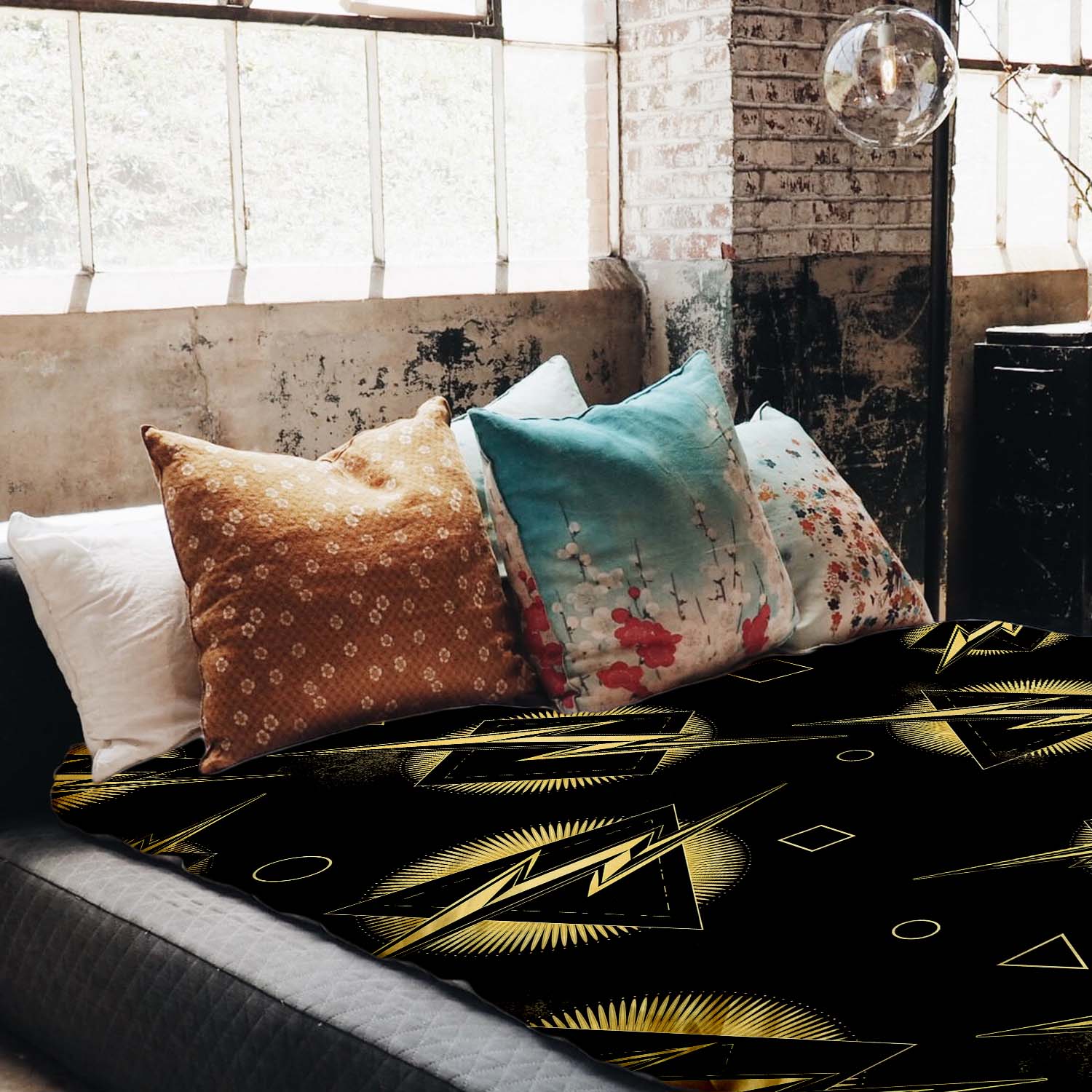 Original Therapiedecke - Baumwoll Bettwäsche Set gelber Blitz