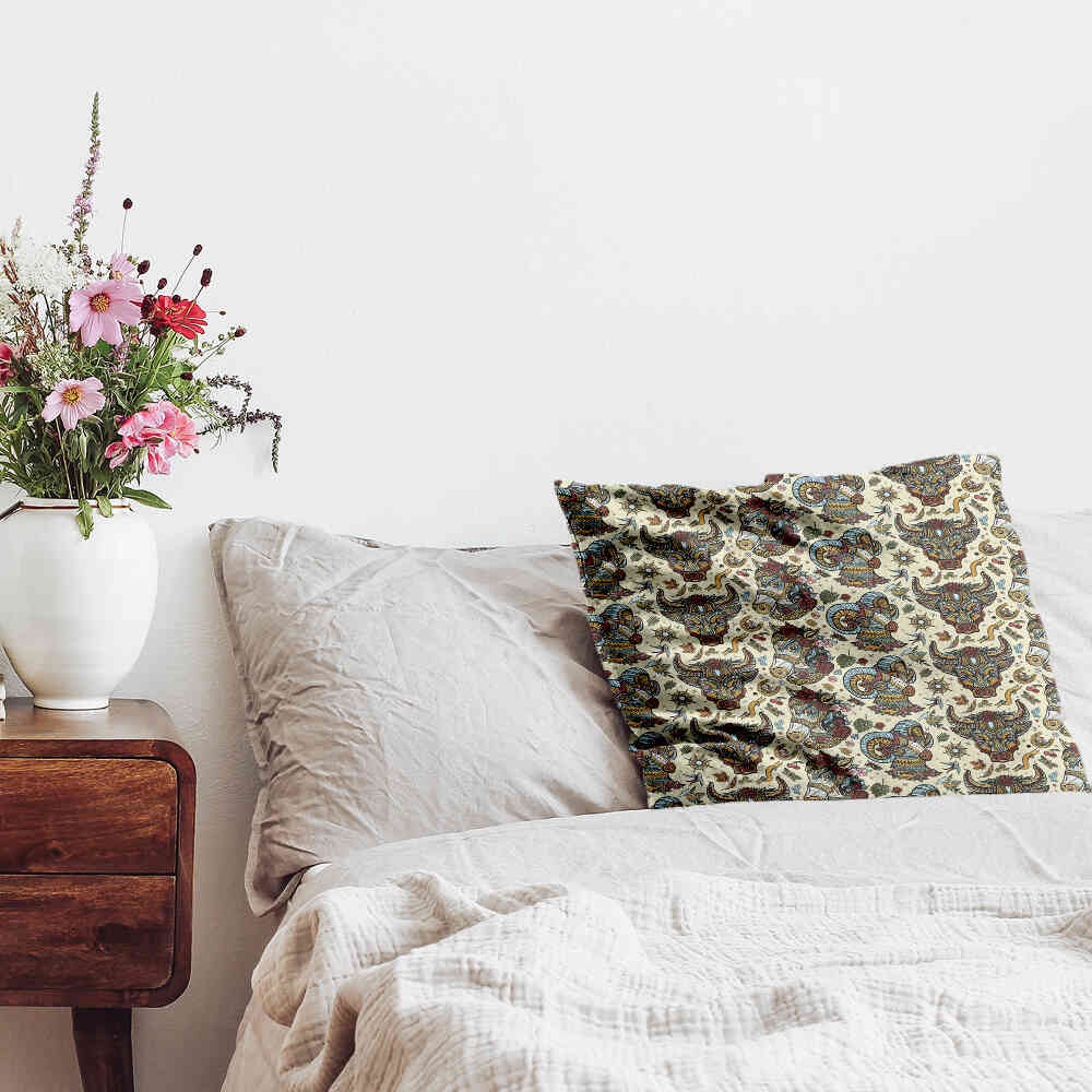 Gesundheitskissen bunte Tierköpfe