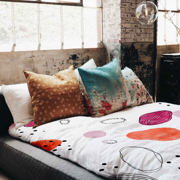 Original Therapiedecke - Baumwoll Bettwäsche Set abstrakte Kreise