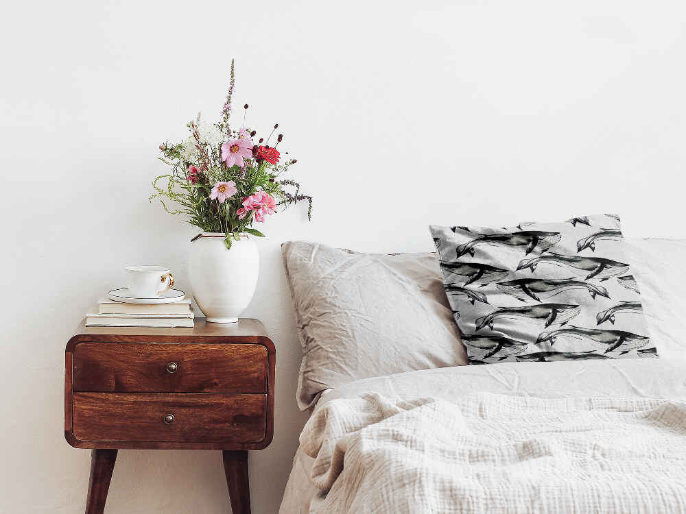 Gesundheitskissen schwarzer Blauwal