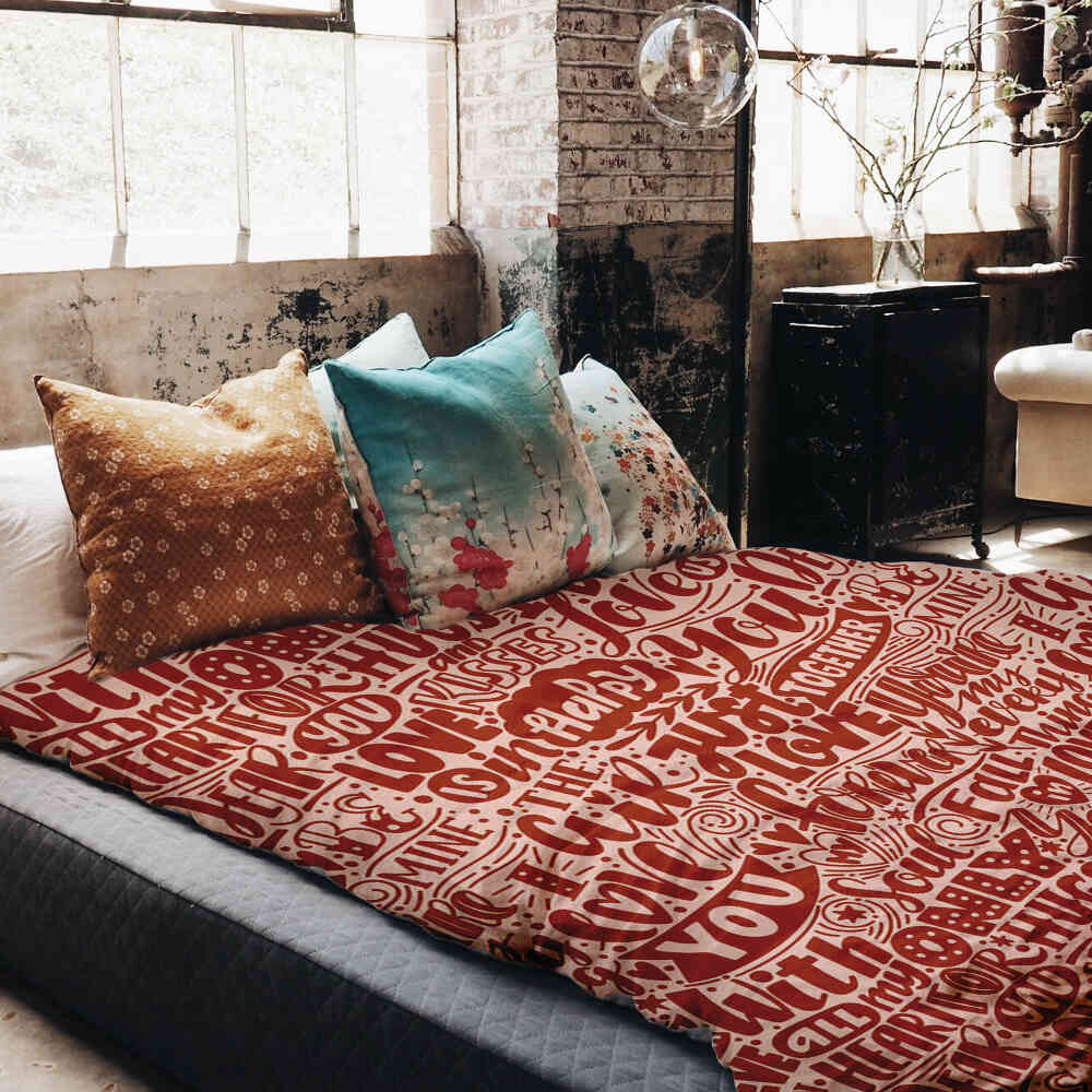 Original Therapiedecke - Baumwoll Bettwäsche Set Be Mine