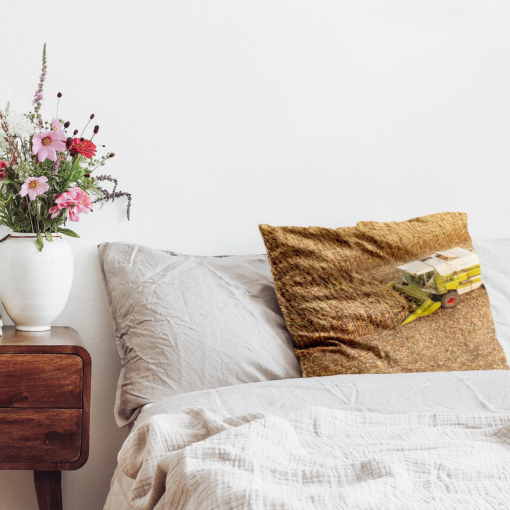 Gesundheitskissen Trecker auf Feld