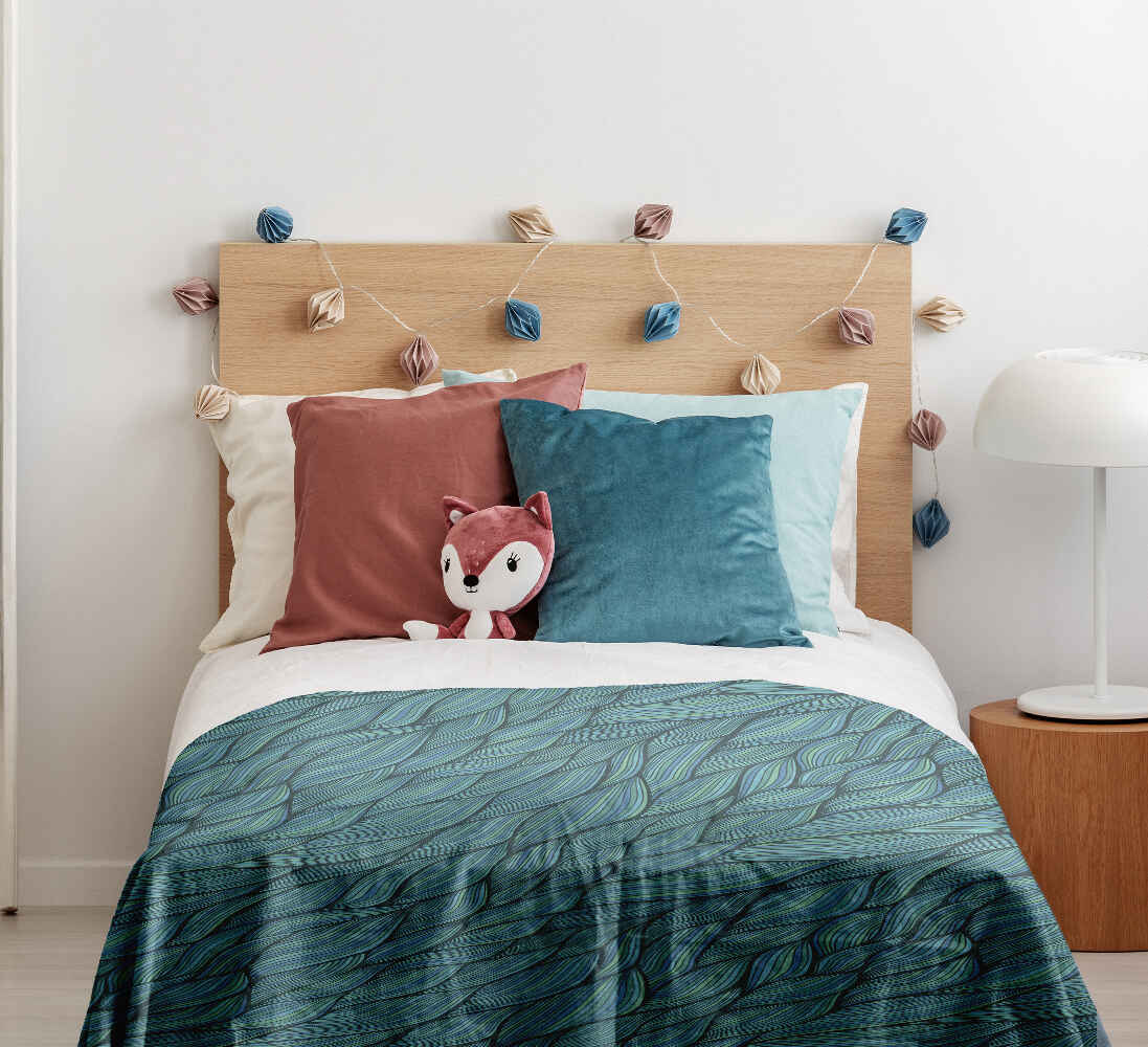 Original Therapiedecke - Baumwollbezug Geflecht Grün