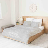 Original Therapiedecke - Baumwollbezug Beige mit hellen Blättern
