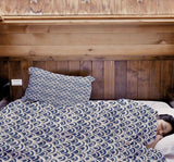 Original Therapiedecke - Baumwollbezug blaues Wellenmuster