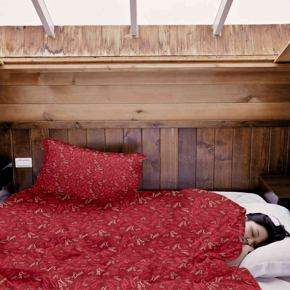 Original Therapiedecke - Baumwoll Bettwäsche Set Love Love Love