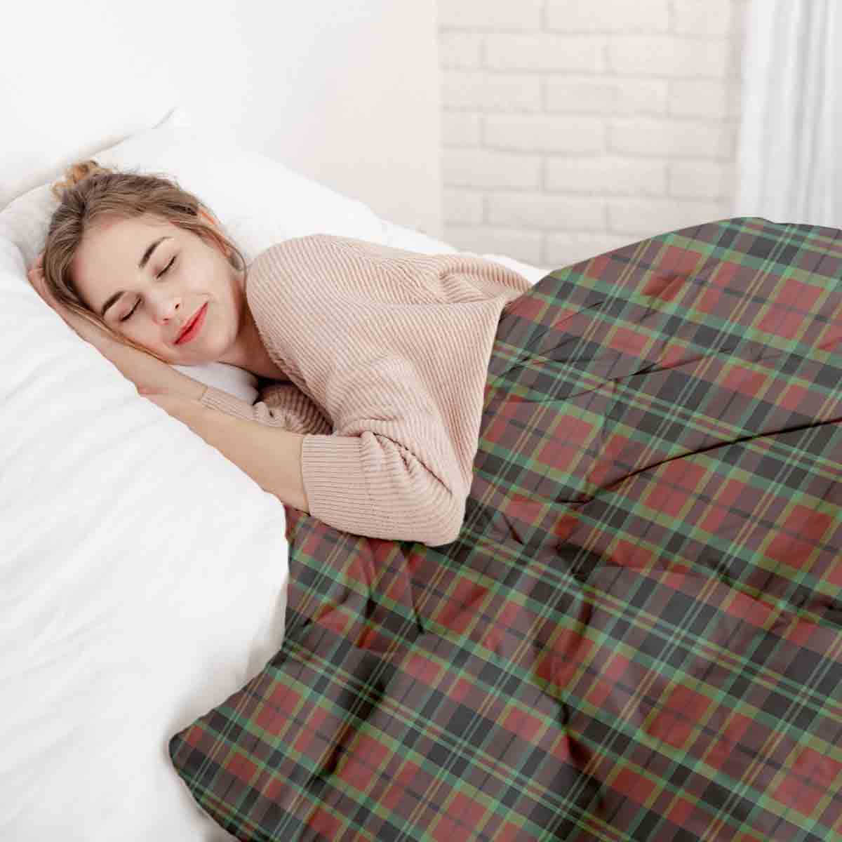Original Therapiedecke - Baumwollbezug weihnachtliches Karo