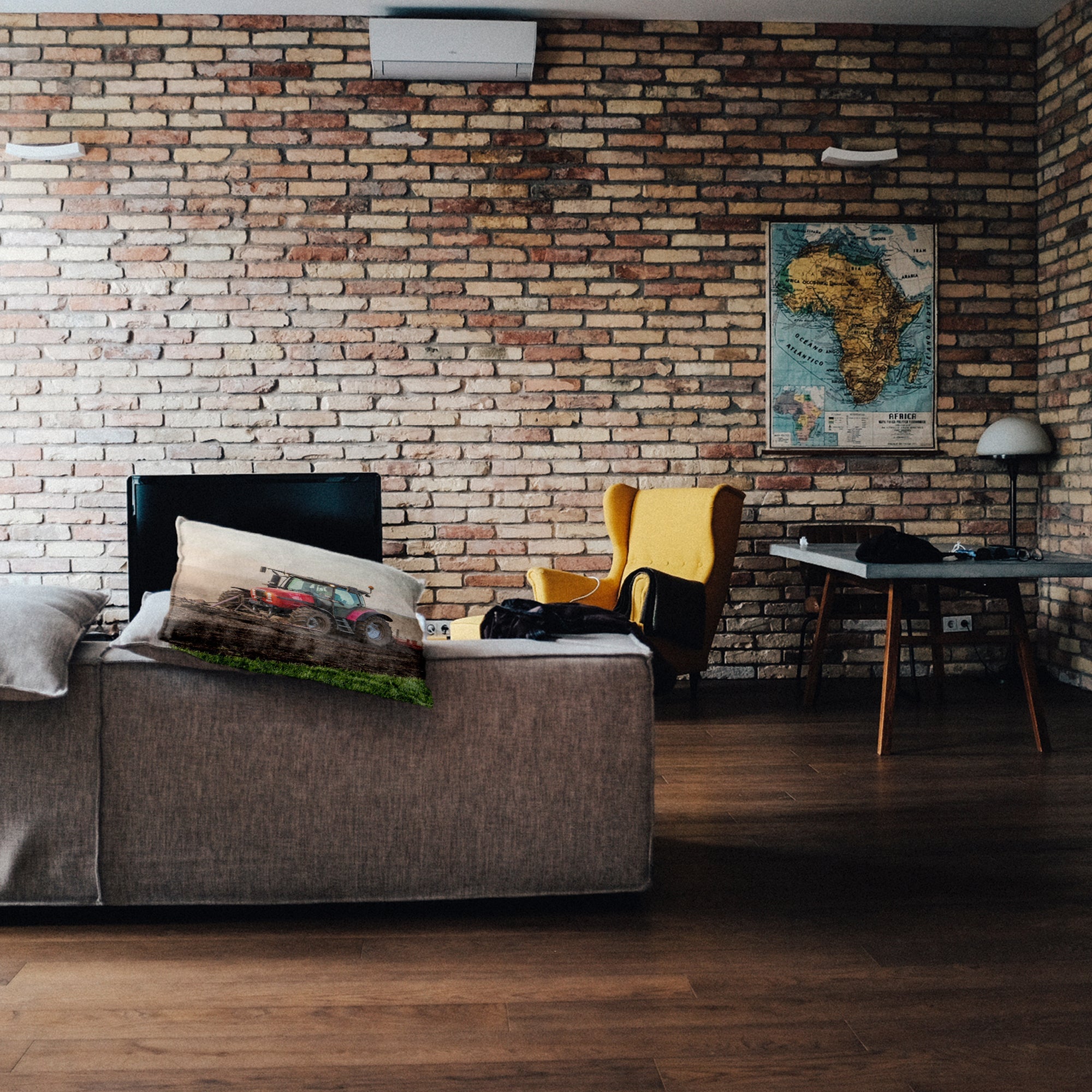 Gesundheitskissen mit großem Traktor