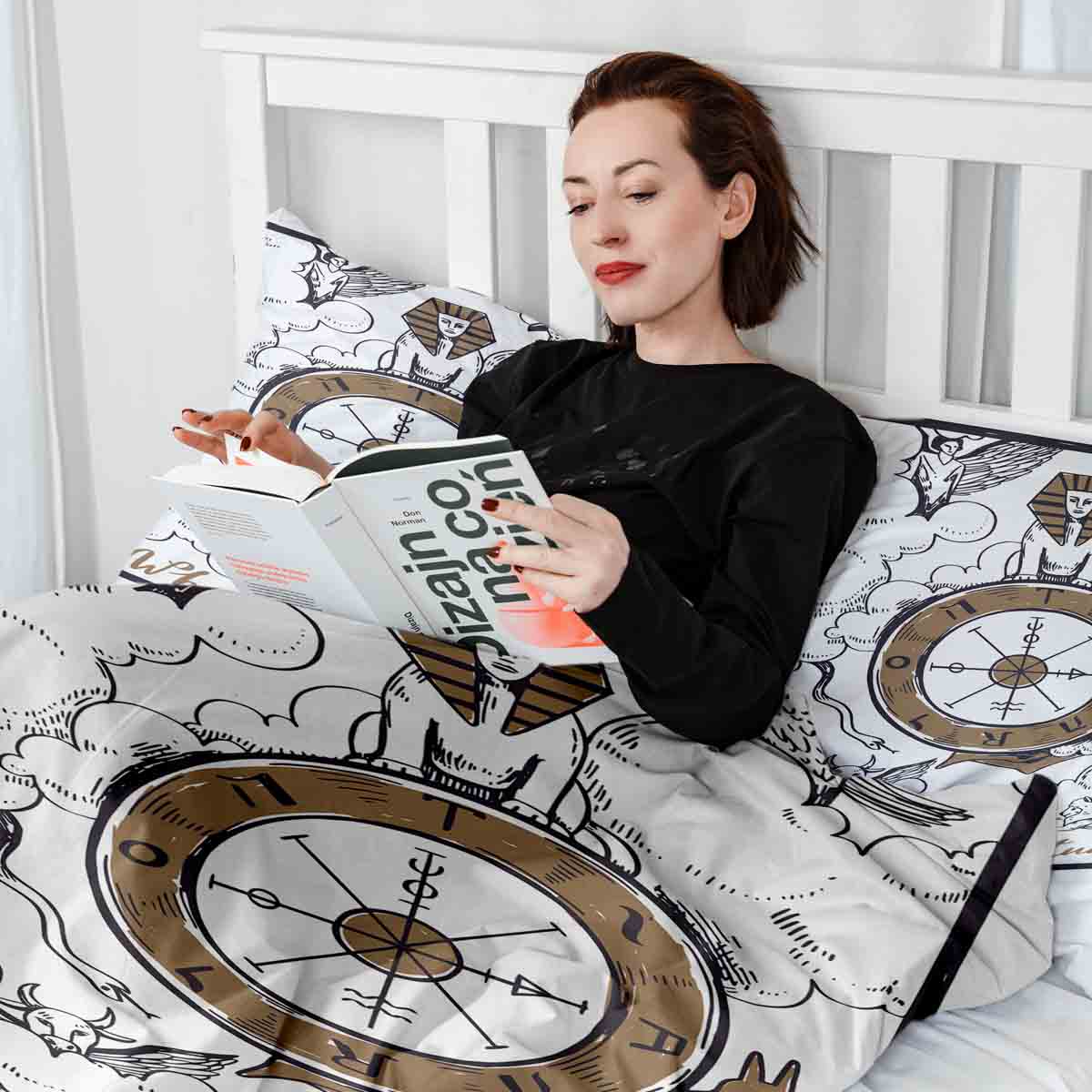 Original Therapiedecke - Baumwoll Bettwäsche Set Wheel of Fortune