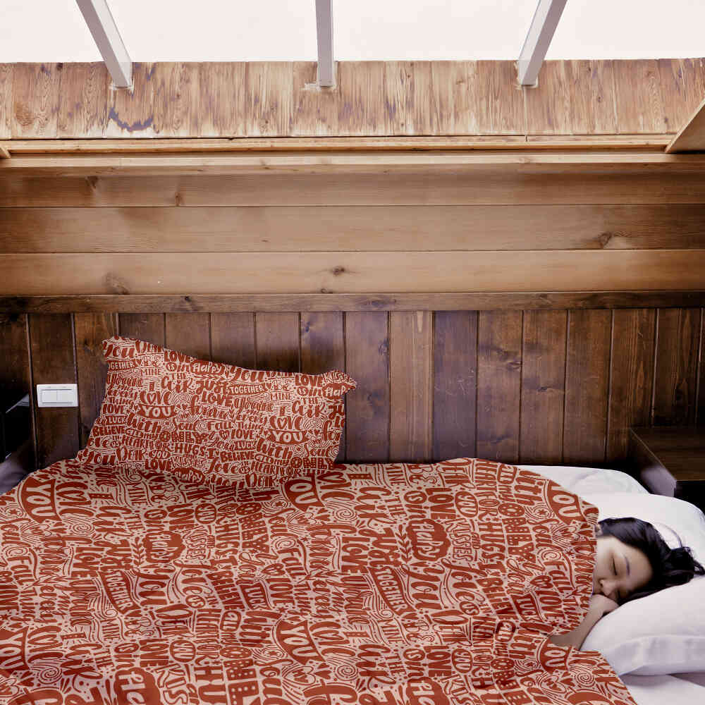 Original Therapiedecke - Baumwoll Bettwäsche Set Be Mine