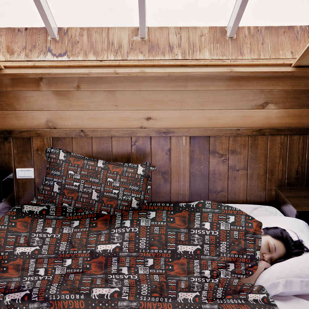 Original Therapiedecke - Baumwoll Bettwäsche Set Meat Lover