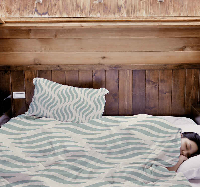 Original Therapiedecke - Baumwoll Bettwäsche Set abstrakte Wellen