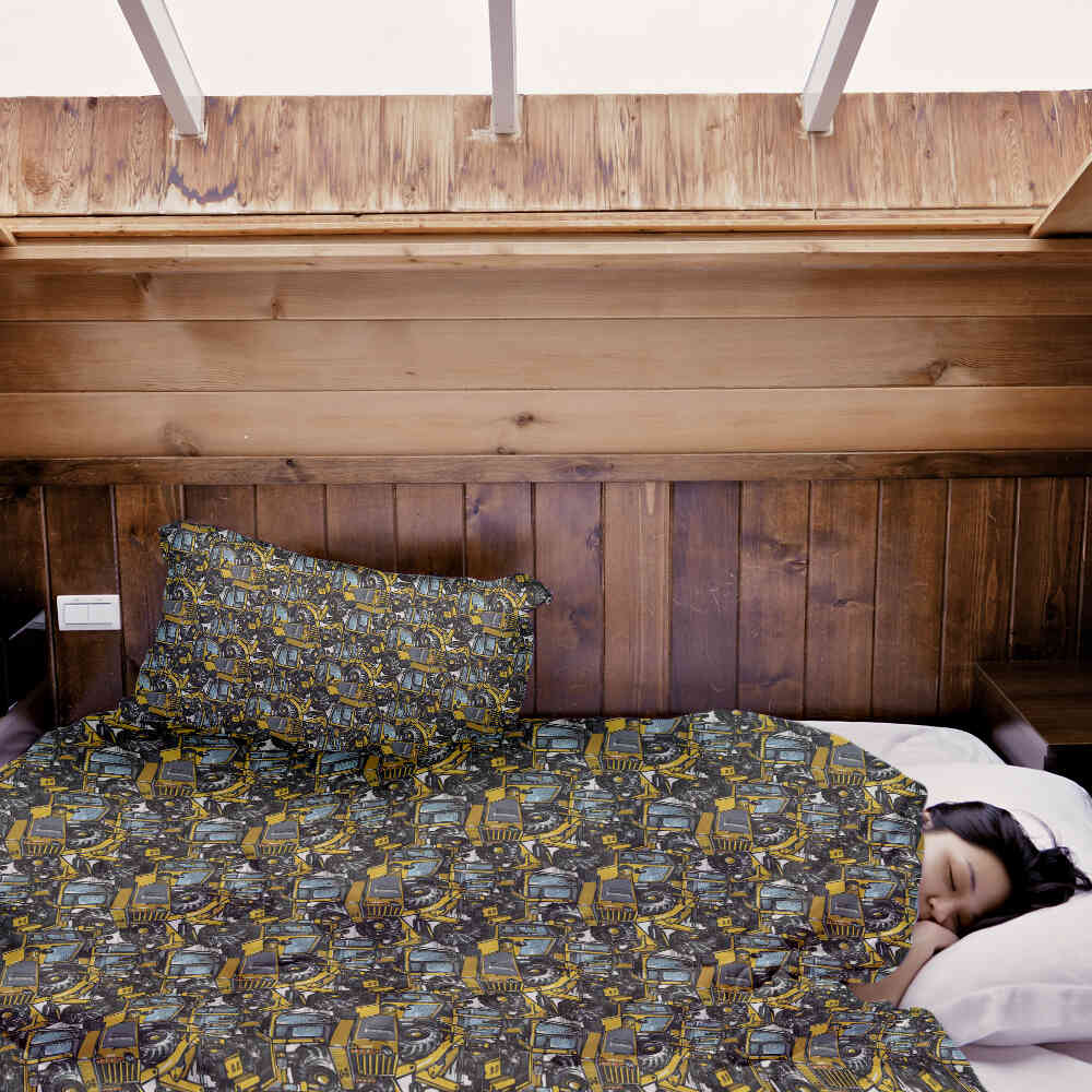 Original Therapiedecke - Baumwoll Bettwäsche Set Traktor