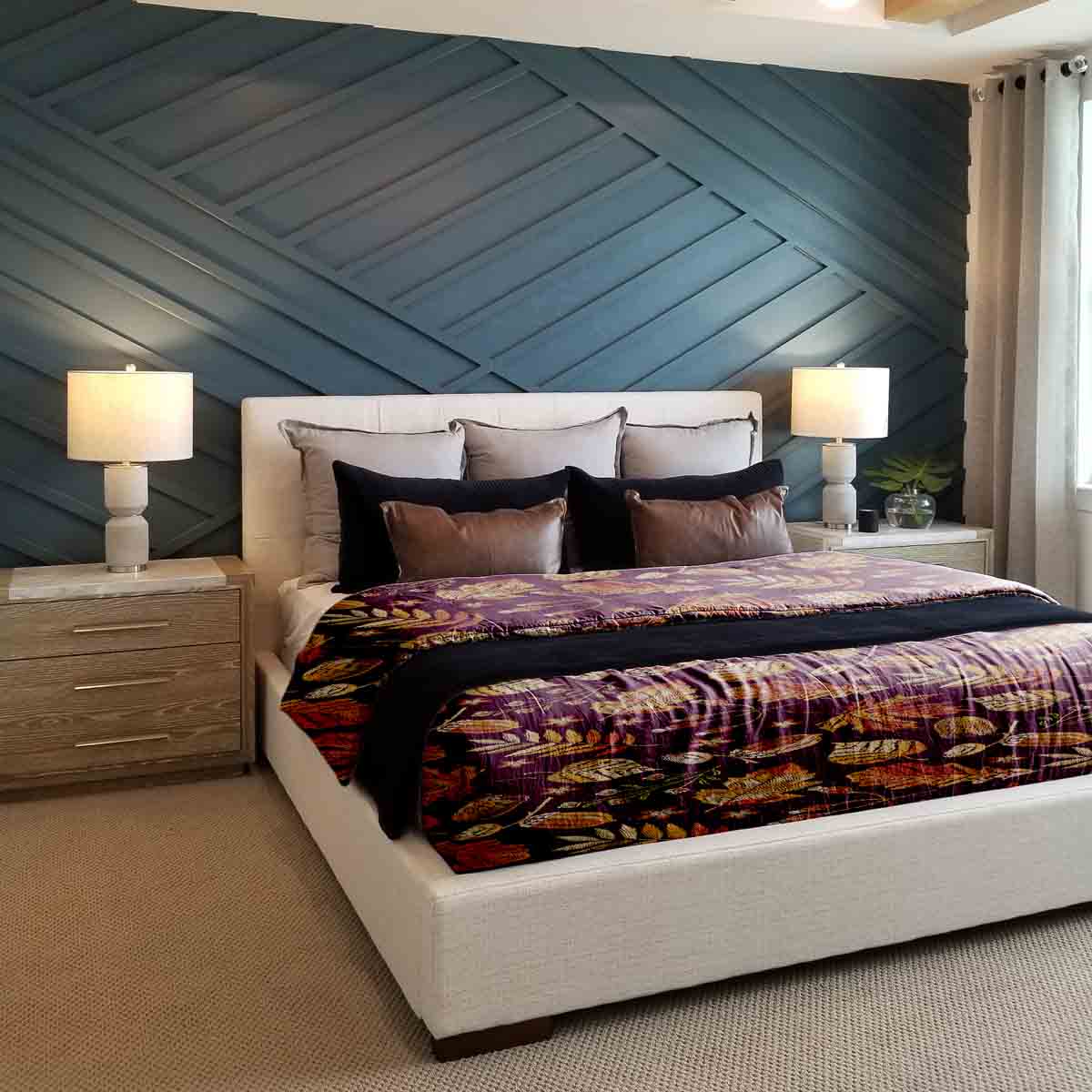 Original Therapiedecke - Baumwoll Bettwäsche Set braune Herbstblätter