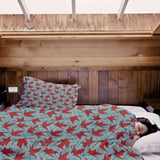 Original Therapiedecke - Baumwollbezug Rot Origami