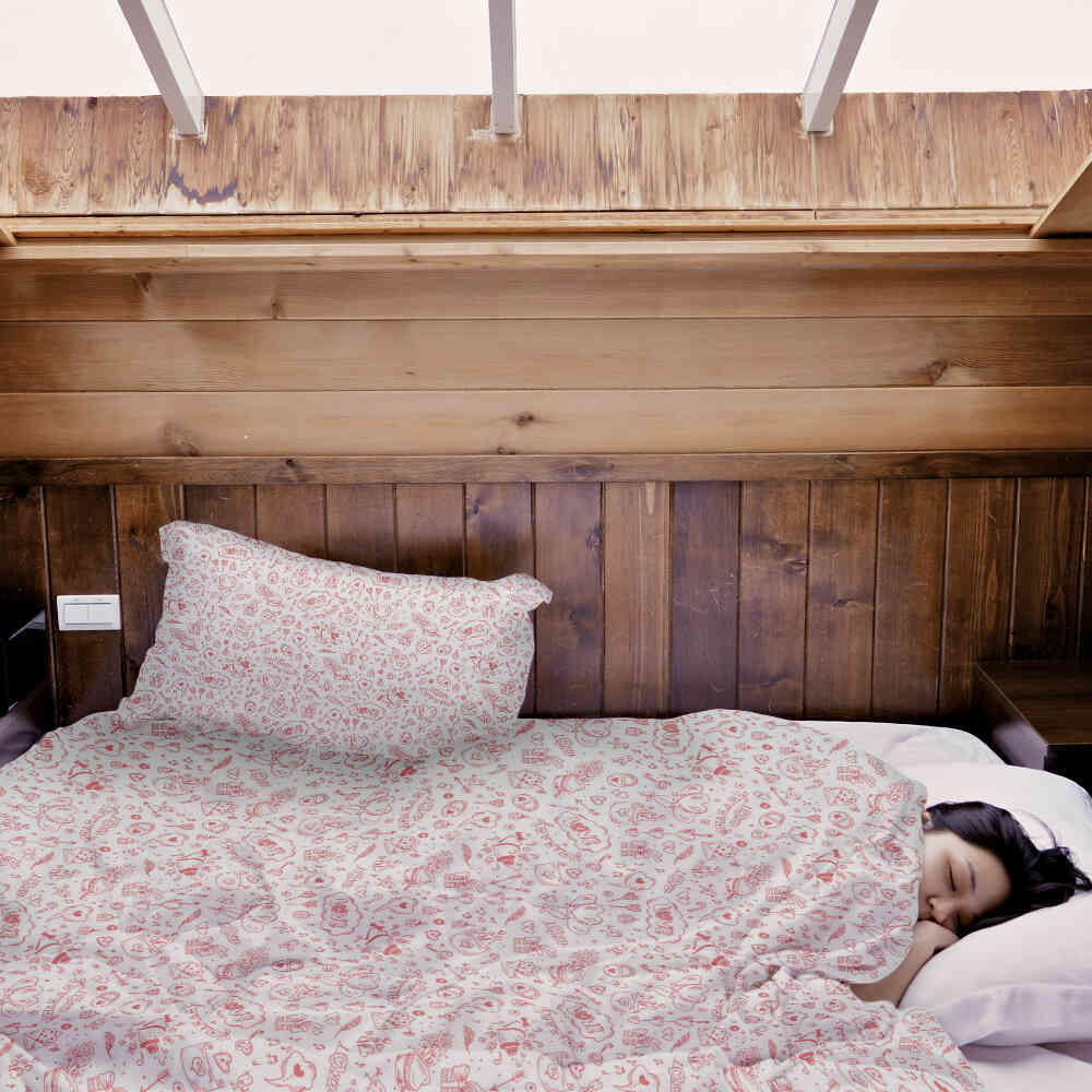 Original Therapiedecke - Baumwoll Bettwäsche Set Be my Valentine