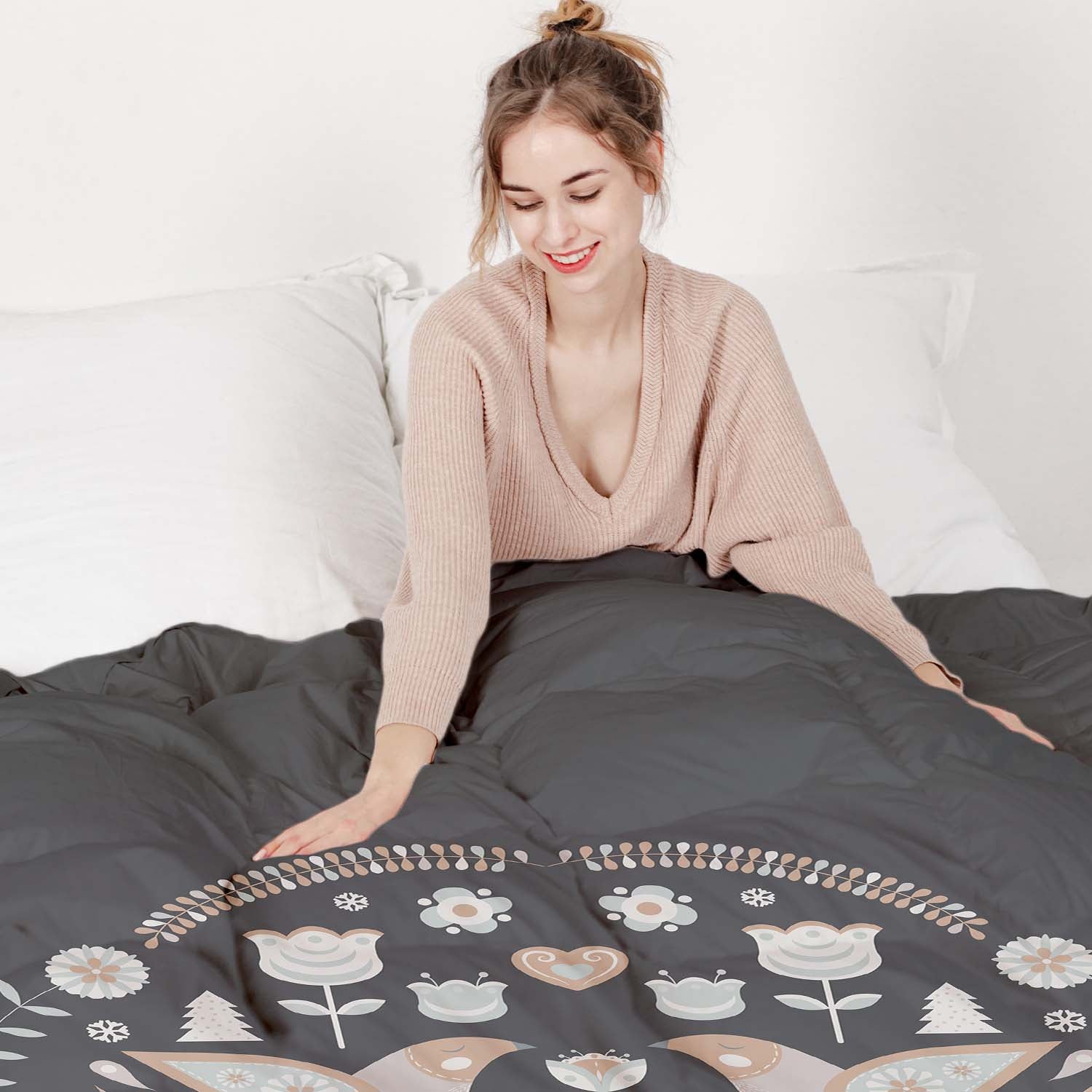 Original Therapiedecke - Baumwoll Bettwäsche Set Weihnachten in Moskau