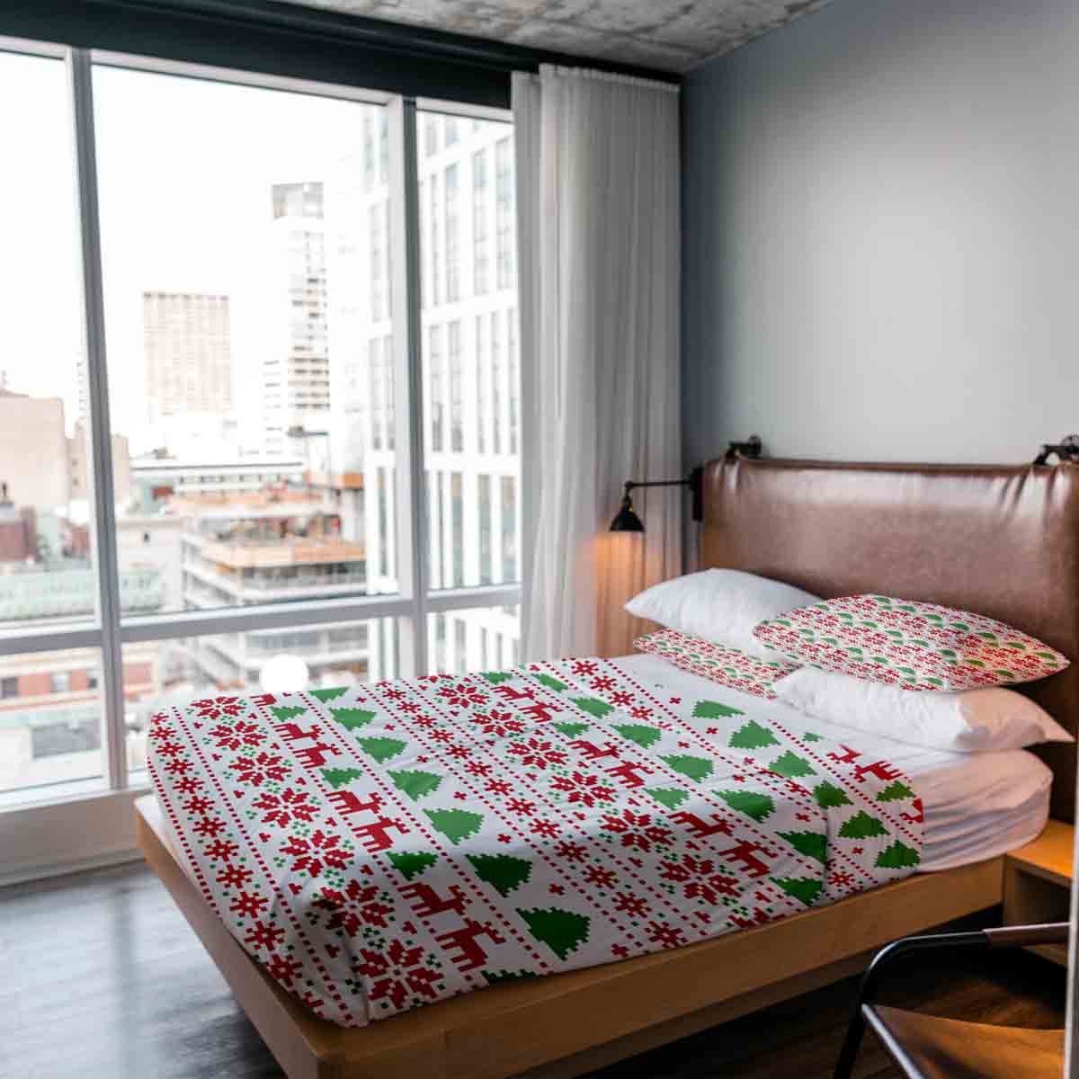 Original Therapiedecke - Baumwoll Bettwäsche Set Weihnachten in Norwegen