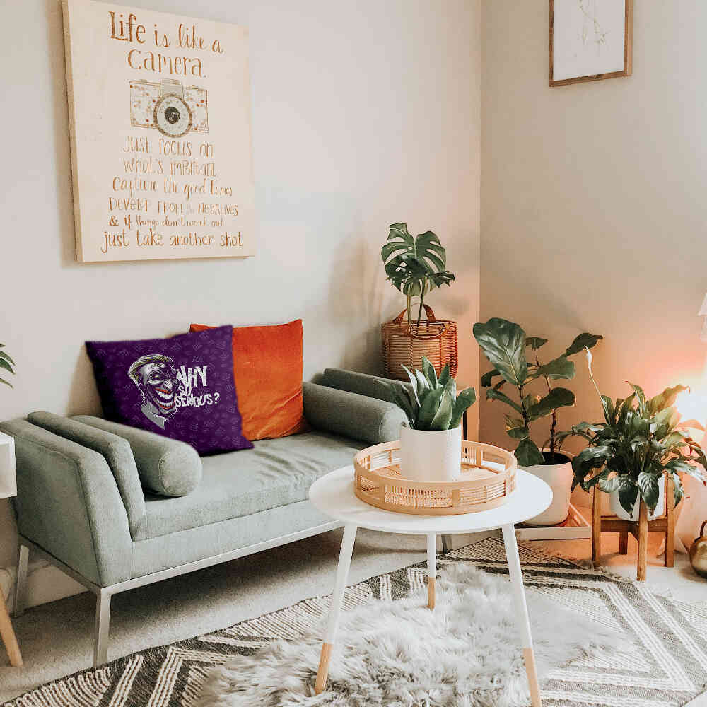 Gesundheitskissen Lila Why So Serious?