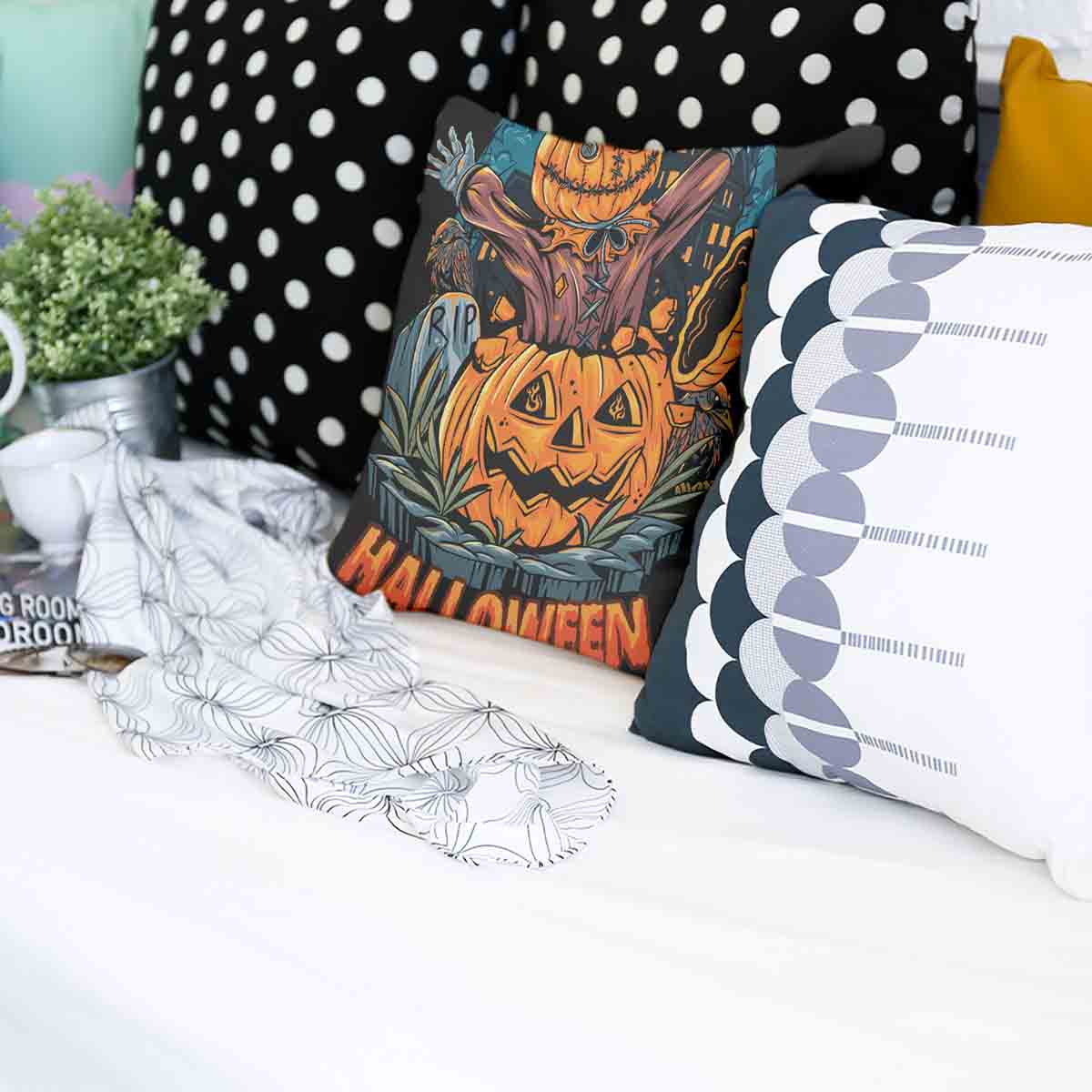 Gesundheitskissen Halloween Kürbis