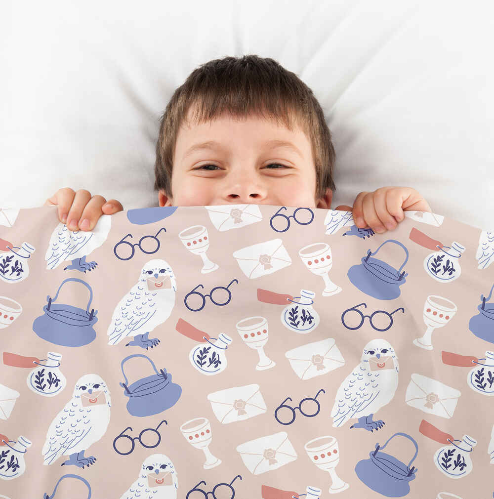 Original Therapiedecke - Baumwoll Bettwäsche Set mit Harry's Eule