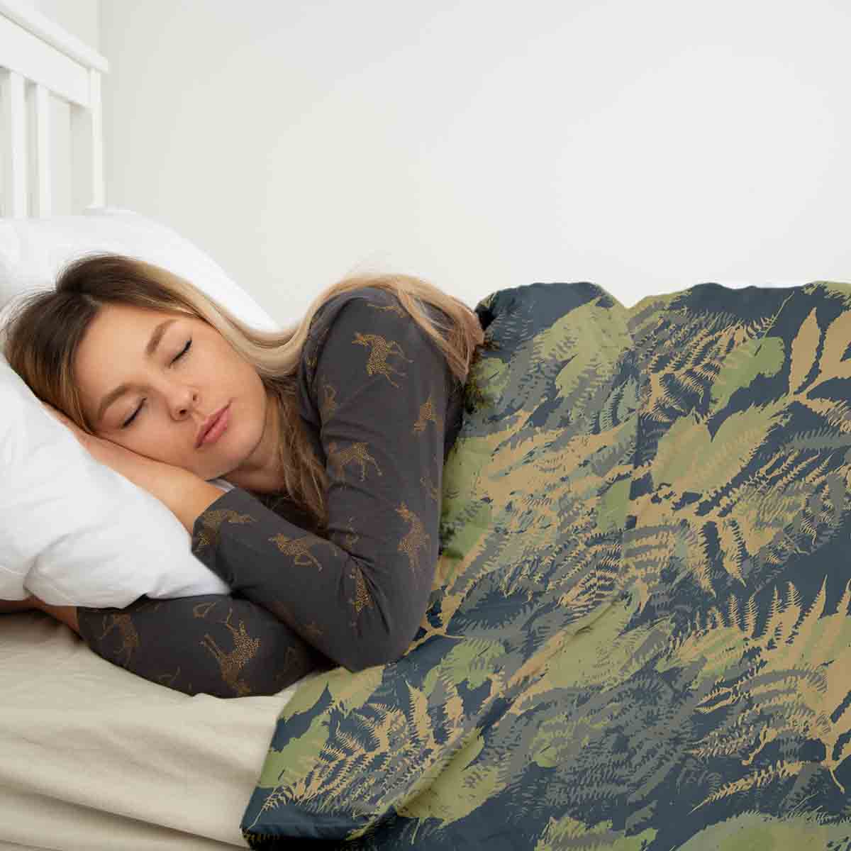 Original Therapiedecke - Baumwoll Bettwäsche Set Wald