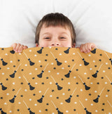 Original Therapiedecke - Baumwollbezug Orange mit Potter's Besen