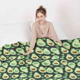 Original Therapiedecke - Baumwollbezug Grüne Avocados