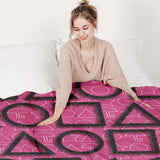 Original Therapiedecke - Baumwollbezug Pink Squid
