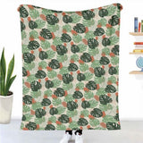 Original Therapiedecke - Baumwollbezug Helle Monstera