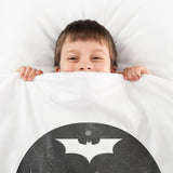 Original Therapiedecke - Baumwollbezug Weißer Batman