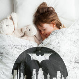 Original Therapiedecke - Baumwollbezug Grauer Batman