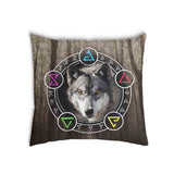 Gesundheitskissen Braun mit Wolf