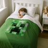 Original Therapiedecke - Minecraft Creeper Gewichtsdecke mit Baumwollbezug für Kinder & Erwachsene