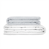 Original Therapiedecke - Gewichtsdecke mit 4-Jahreszeiten Bezug in Eisgrau für Erwachsene