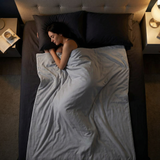 Original Therapiedecke - Gewichtsdecke mit Baumwollbezug in Hellgrau für Erwachsene