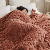 Original Therapiedecke - Gewichtsdecke mit 4-Jahreszeiten Bezug in Puderrosa für Erwachsene