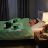 Original Therapiedecke - Minecraft Creeper Gewichtsdecke mit Baumwollbezug für Kinder & Erwachsene