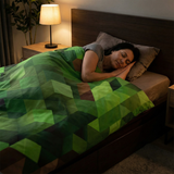 Original Therapiedecke - Minecraft Landschaft Gewichtsdecke mit Baumwollbezug für Kinder & Erwachsene