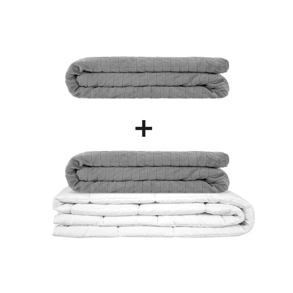 Original Therapiedecke - Gewichtsdecken Set für Erwachsene inklusive 2 Bezügen nach Wahl