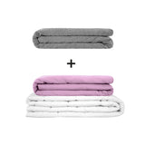 Original Therapiedecke - Gewichtsdecken Set für Erwachsene inklusive 2 Bezügen nach Wahl