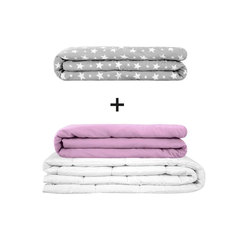 Original Therapiedecke - Gewichtsdecken Set für Erwachsene inklusive 2 Bezügen nach Wahl