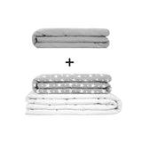 Original Therapiedecke - Gewichtsdecken Set für Erwachsene inklusive 2 Bezügen nach Wahl