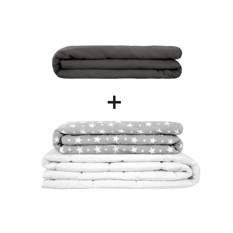 Original Therapiedecke - Gewichtsdecken Set für Erwachsene inklusive 2 Bezügen nach Wahl