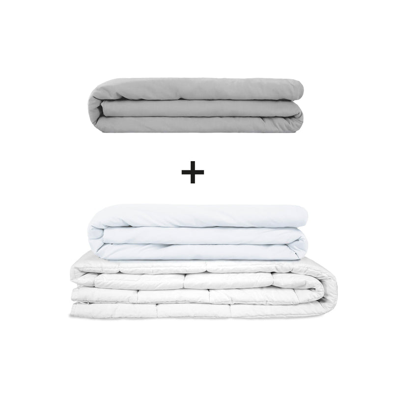 Original Therapiedecke - Gewichtsdecken Set für Erwachsene inklusive 2 Bezügen nach Wahl