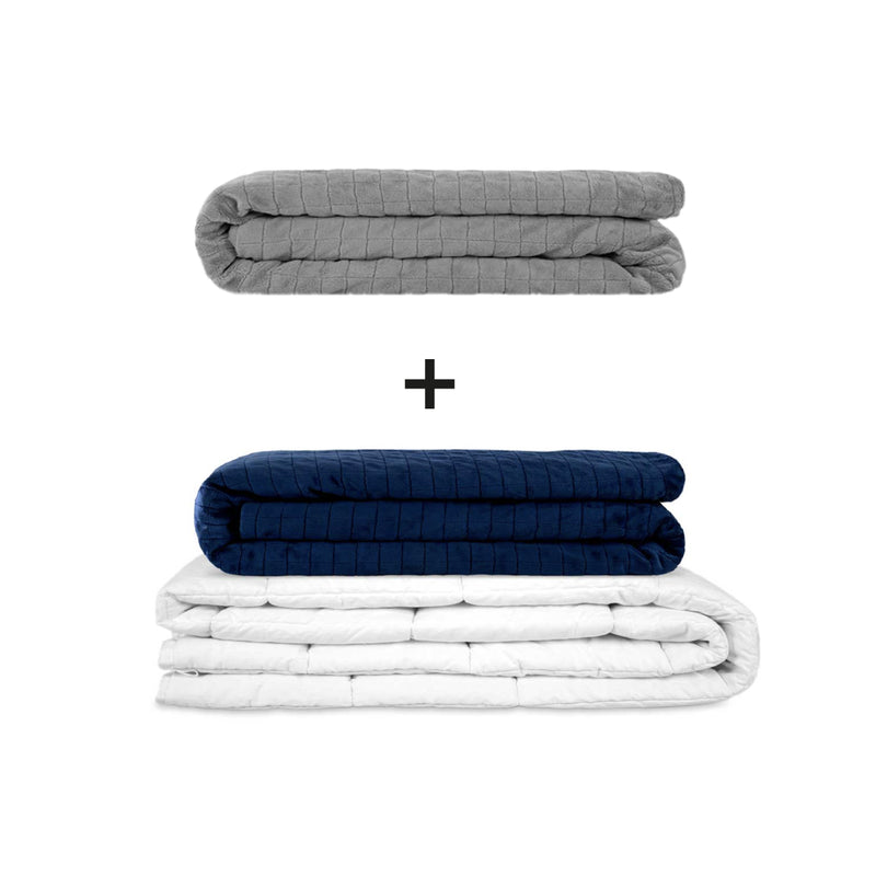 Original Therapiedecke - Gewichtsdecken Set für Erwachsene inklusive 2 Bezügen nach Wahl