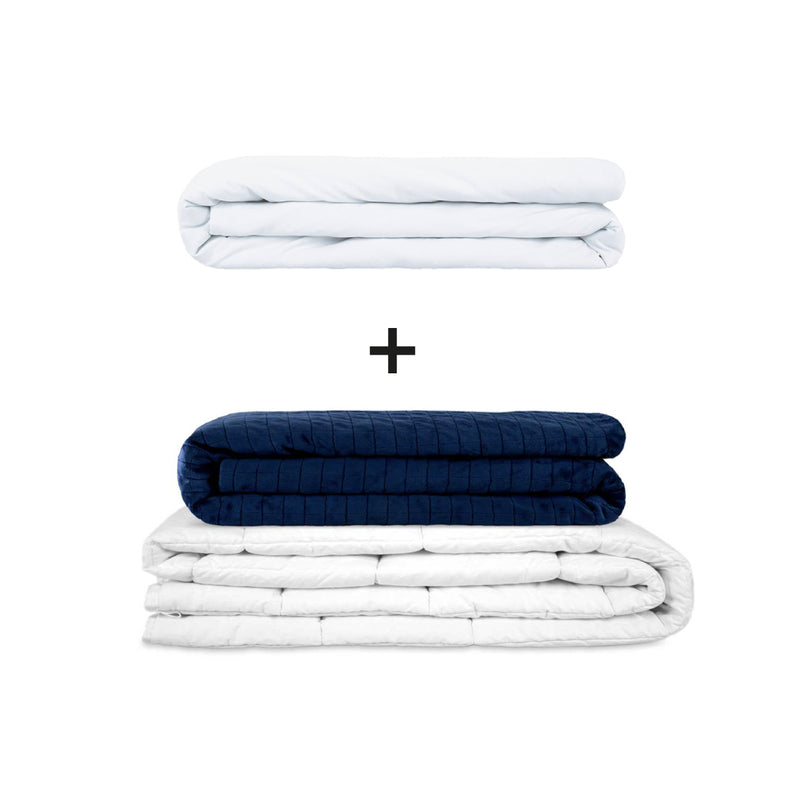 Original Therapiedecke - Gewichtsdecken Set für Erwachsene inklusive 2 Bezügen nach Wahl